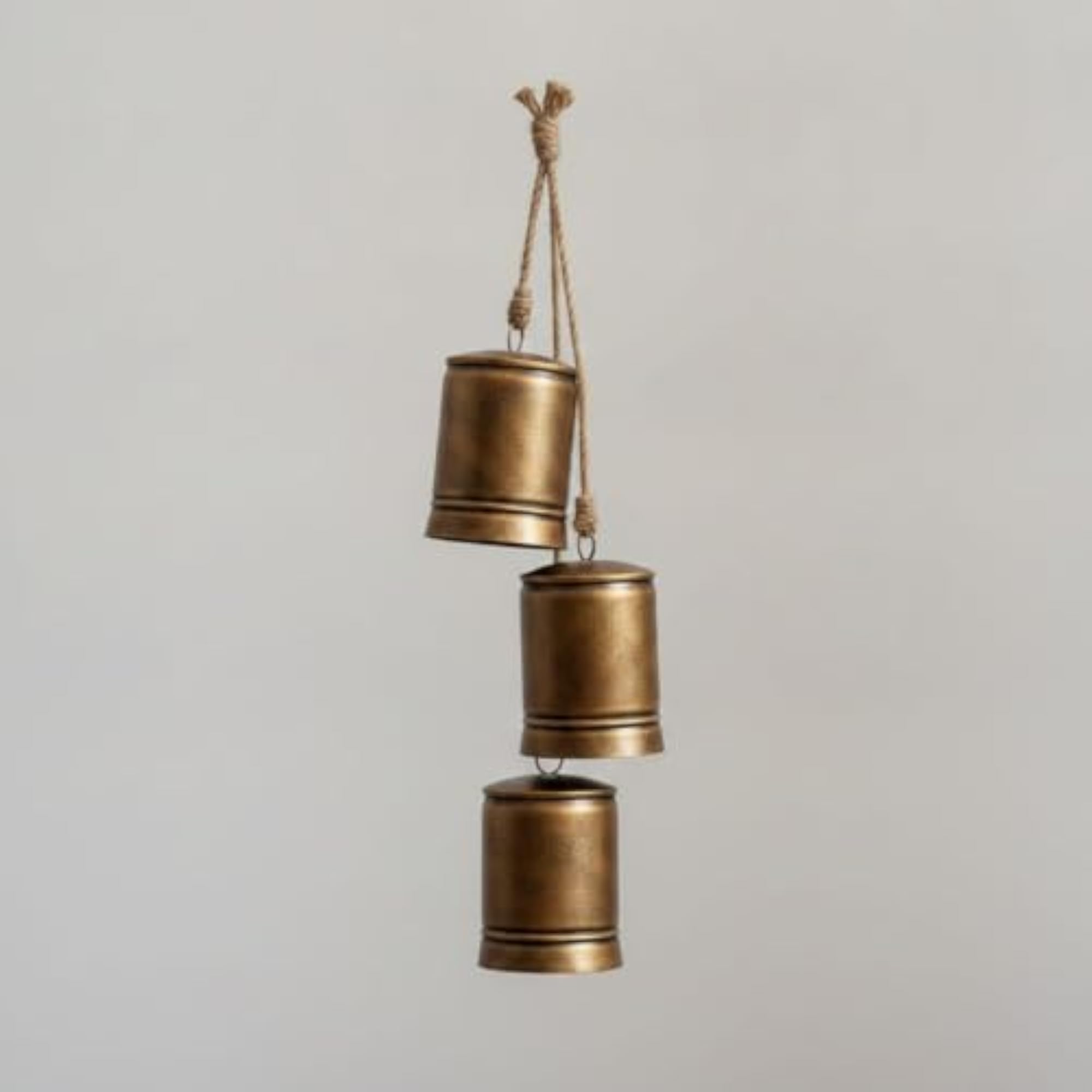 Traditional Hanging Bell Ornament with Rope