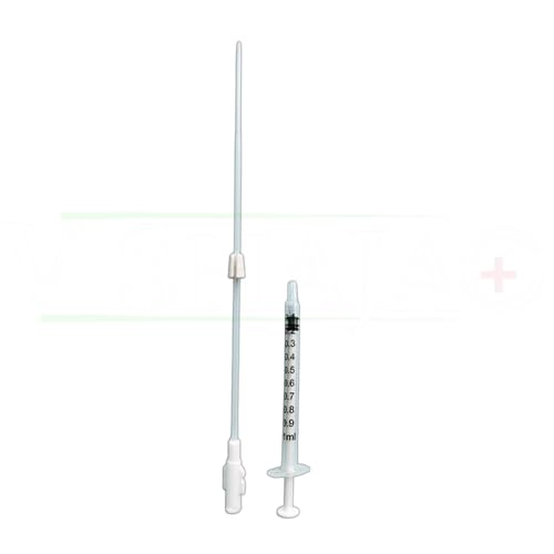 V SHAJAG Intra Uterine Insemination Device - Complete IUI Cannula Kit (17cm)-Fertility with Precision (4 Pcs)