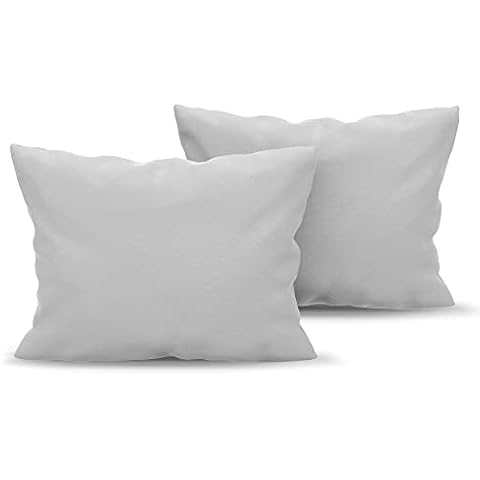 Dreamzie Kissenbezug 40x80 Grau 2er Set Mikrofaser Oeko-TEX Zertifiziert Kopfkissenbezug 40x80 Weich Cover