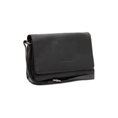 Bolso crossbody Forano en color negro de piel auténtica