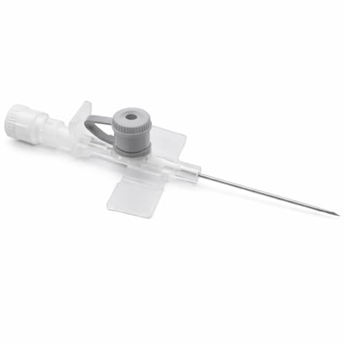 Image of Fidelis Healthcare IV Cannula with Injection Port & Wings | Sterile Disposable IV Catheter | Latex-Free Smooth Flow Intravenous Cannula for Hospital, ICU & Clinical Use