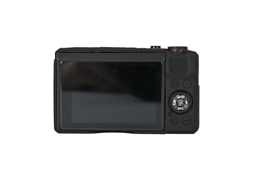 Funda para cámara Canon PowerShot G7X II de silicona negra miniatura 2