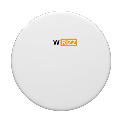 RIZZ GOD RIZZ LORD W RIZZ ALPHA GAME PopSockets Swappable PopGrip, Black - Image 3