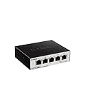 5 ports Gigabits D-Link DGS-1100-05/B Switch Web Manageable 5 ports Gigabit Metallique 10/100/1000mbps - Idéal Partage de Connexion et Mise en Réseau Small/Home Office