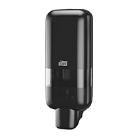 Tork Spender für Seifen und Händedesinfektionsmittel Schwarz S4, geeignet für Flüssigseife, Schaum und Gel, Elevation Design, 564508