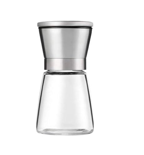 Molinillo Manual de sal y pimienta acero inoxidable, accesorios molinos cocina, 1/2 Uds(Short grinder 1pcs)