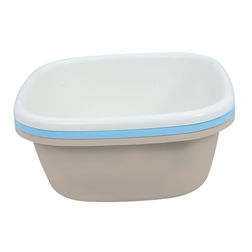 Healvian 3 Piezas Cuenca de Lavado de Plástico Grande de Azul Blanco para Cocina y Baño Resistente y Duradero para y Reuniones