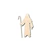 Unfinished Wood Shepherd Shape Bible History Craft up to 46" DIY 3" / 1/2" #1