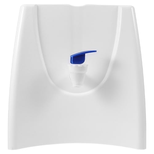 HOMOCONO Dispensador de Agua Fría para Garrafas de Plástico Blanco, Diseño Versátil y Resistente, Adecuado para Mostrador y Camping