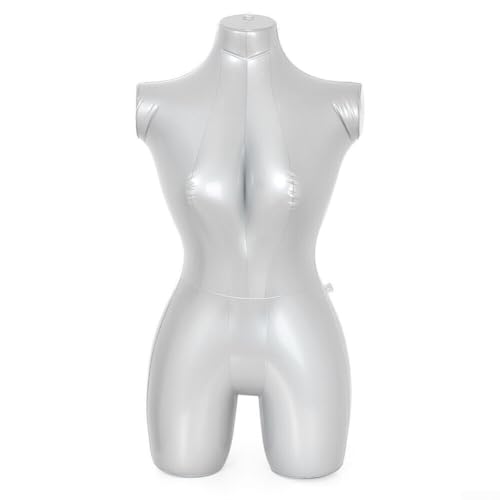 Maniquí inflable, cuerpo entero para mujer con maniquí inflable, herramienta de modelo de torso simulado de moda, venta de trajes de baño, centros comerciales (2 piezas)