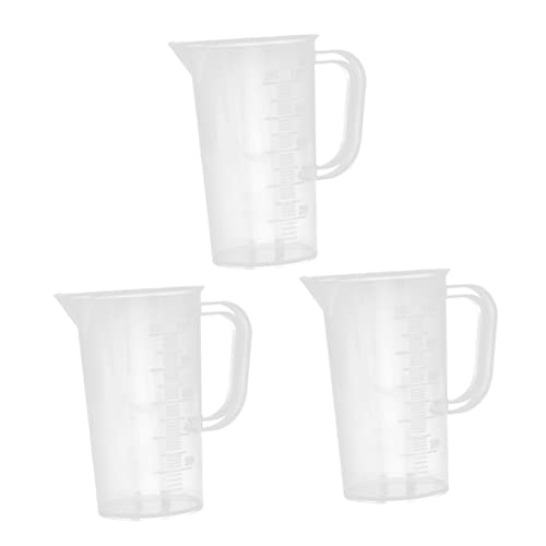 MAGICLULU Gobelet Doseur Plastique 100Ml Lot de 3 Transparent Pichet à Eau Gradué Gobelet à Jus Mesure Précise Cuisine et Pâtisserie