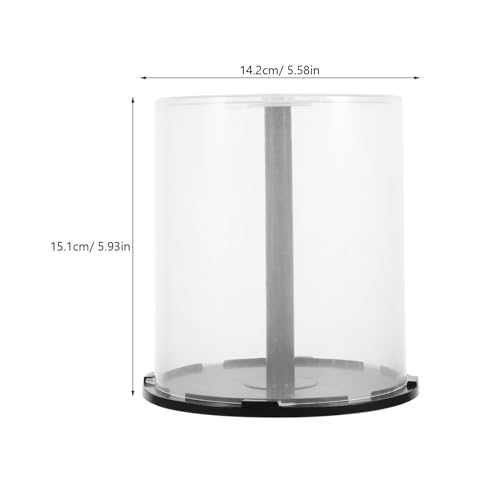 Caja de almacenamiento de DVD transparente Alipis, contenedor portátil de plástico 4