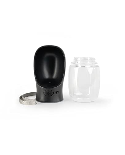 lionto 350 ml Water Bottle for Dogs Portable Leak-Proof Water Bottle for Travel Water Dispenser Black - Image 4