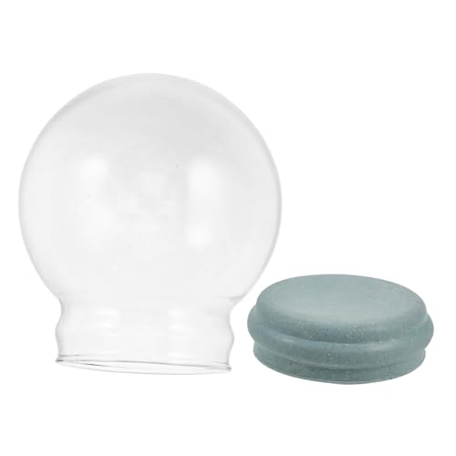 OSOLADY Kit De Globo De Nieve De Vidrio Transparente para Manualidades Decoración De Navidad y Bodas Tarro Vacío para Proyectos y Fiesta El Hogar