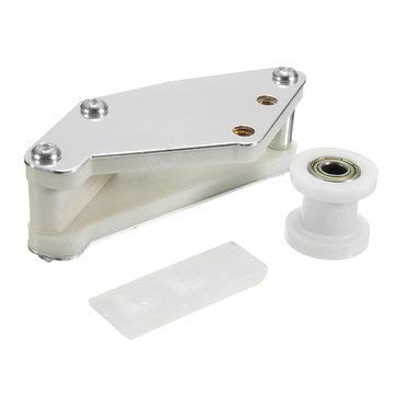 Viviance 10mm Pit Bike Chain Roller Guide Kit Nylon pour 110cc 125cc 140cc 150cc 200cc Dirt Bike Motocross - Blanc