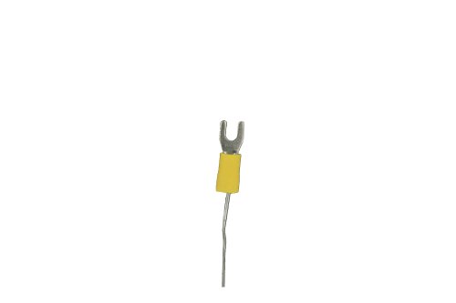Install Bay YVST8 Spade Terminal Vinyl Connector 12/10 Gauge #8, Yellow (100-Pack)