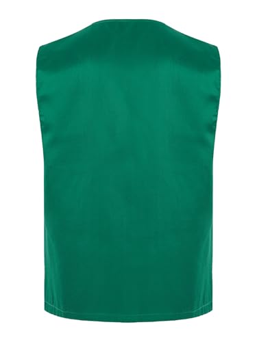 Unisex Kids Boys Girls Sleeveless Button Down Side Pockets Vest Waistcoat for Volunteer Activity Uniform2