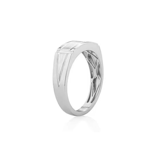 Silver/10K 14K 18K Gold Men's Moissanite Wedding Band Moissanite Anniversary Band Rings for Men Size 4-163