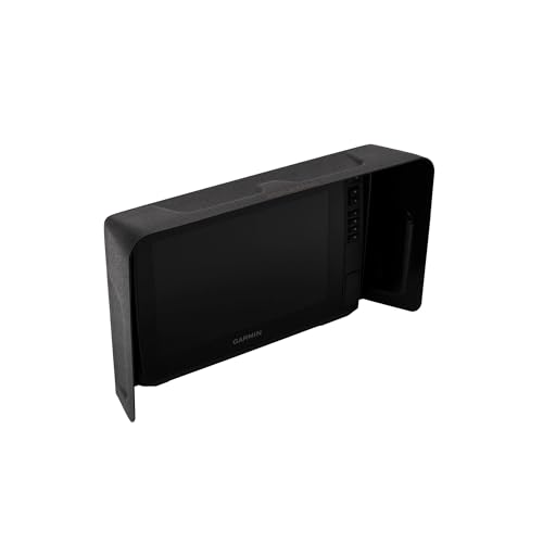 Image of BerleyPro Garmin Fish Finder Visor - Sun Cover & Glare Reduction - Fits Echomap UHD /UHD2 /Ultra, GPSMAP, Striker, Echomap Chirp & More - CNC Machined ASA Plastic