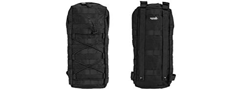 Tactical Hydration Pack Molle Attachable Backpack, Molle Webbing & Removable Backpack Straps with 3L Leak-Proof Hydration Water Bladder, Military Daypack for Cycling, Hiking, Climbing, Hunting (Black)