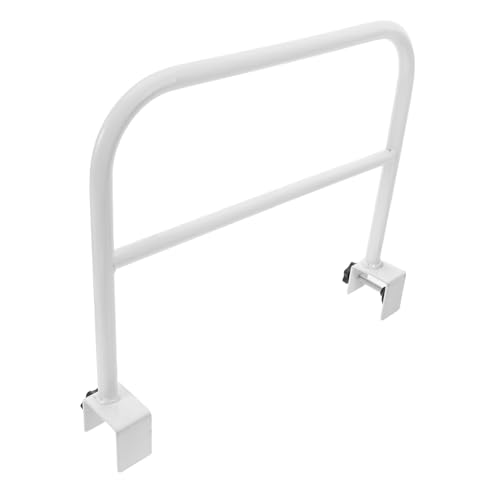 Toyvian Barandilla Lateral para Cama de Color Blanco de Hierro, Ligera y Acolchada, Barrera de Seguridad para Cuidado Nocturno Hogar, Protección Anticaídas para Adultos
