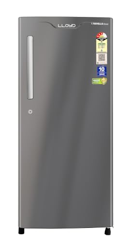 Image of Lloyd 185 L Direct Cool Single Door 3 Star Refrigerator with Fast Ice Making, Big Bottle Storage (Inox Graphite, GLDS203AIGCF)