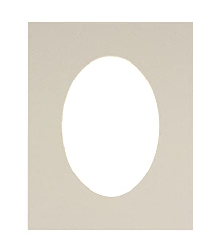 16x20 Mat Bevel Cut for 12x16 Photos - Precut Grey Oval Shaped Photo Mat Board Opening - Acid Free Matte to Protect Your Pictures - Bevel Cut for Family Photos, Pack of 1 Matboard