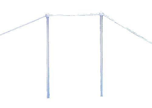 TREM Bridge Candle Holder Kit, Chandelier, Black Metal, Outdoor Occasion, Détente ou Événement Formel, MR 415219