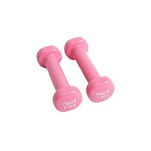 Vinyl Dumbbell Weights | Set Of Hand Weights | Home Gym Equipment | Comfortable grip