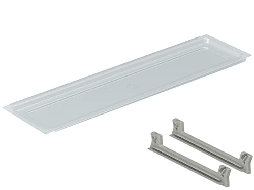  Vaschetta Raccogligocce in Plastica Trasparente 54 cm per Scolapiatti da Incasso per Mobile Pensile cm. 60