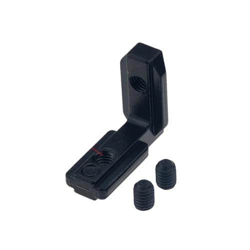 Connecteur d'angle interne pour rigifier un profilé alu 2020 noir