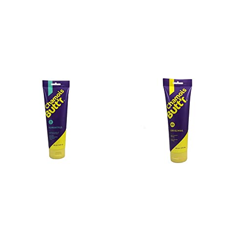Chamois Butt'r Eurostyle Anti-Chafe Cream, 8 ounce tube (ESCB8OZT) & Original Anti-Chafe Cream, 8 oz tube