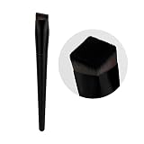 Cintanuota, Square Mouth Angled Liquid Foundation Brush, Thickened Aluminum Tube and Wooden Handle,