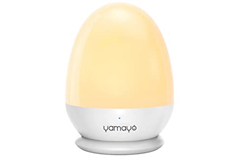 Image of YAMAYO Rechargeable Night Light for Kids Baby Egg Lamp for Breastfeeding, Touch Control Timer Setting