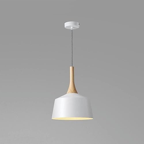Suspension en bois et aluminium luminaire plafonnier cuisine moderne Chaners LWX