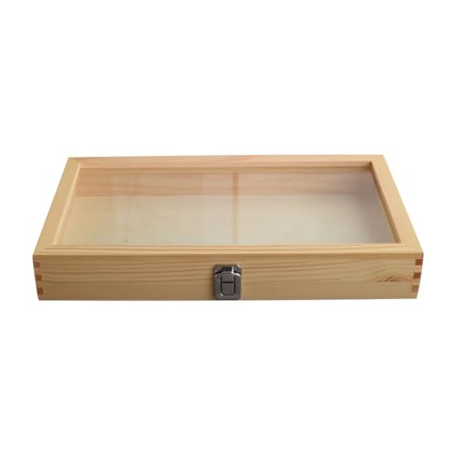 Cabilock Wooden Butterfly Specimen Display Gothic Case Large Box Butterflies Collection Storage Dustproof Display Case