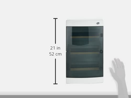 Sicherungskasten Unterputz IP40 Feuchtraum Verteiler Gehäuse mit transp. Tür eBa