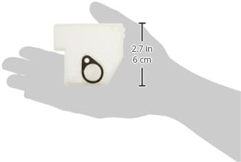 Hitachi 6685378 Air Filter held in hand, illustrating its compact size and dimensions.