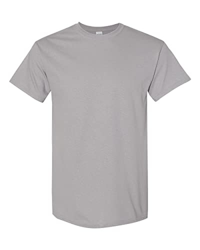 Gildan T-shirt vierge coupe droite qui ne se déforme pas couleur gravier M