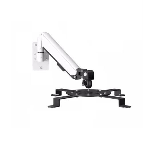 Support de projecteur universel à section simple blanche rotative et pliable