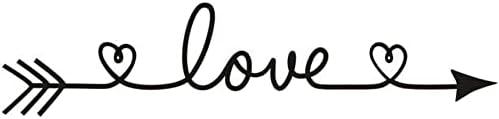 SKEMIX Love Arrow Wall Stickers Romantic Inspirational Quote Bedroom Decals Vinyl Removable Wallpaper Home Decoration Living Room Wall Decal