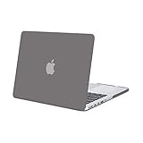 MOSISO Plastic Hard Shell Case Cover Only Compatible MacBook Pro (W/O USB-C) Retina 13 Inch (A1502/A1425) (W/O CD-ROM) Release 2015/2014/2013/end 2012, Gray