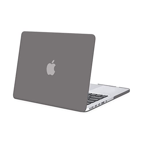 MOSISO Compatible with MacBook Pro 13 inch Case 2015 2014 2013 end 2012 Older Version (Models: A1502 & A1425) with Retina Display, Protective Plastic Hard Shell Case Cover, Gray