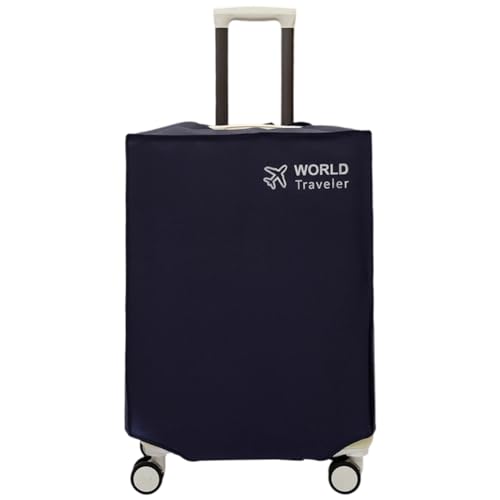 Luggage Cover Suitcase Protector Fits 26-28 Inch Luggage Waterproof Washable Dustproof Non Woven Fabric Protective Case for Travel Checked Baggage Commute Use Black with Velcro Closure
