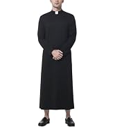 Amazon.co.jp: [ANDHOM] 神父牧師 司祭司教 ローブ 法衣 カソック 祭服