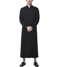 Amazon.co.jp: [ANDHOM] 神父牧師 司祭司教 ローブ 法衣 カソック 祭服