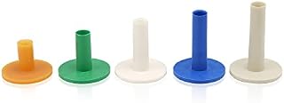 MissZM Golf Rubber Tees Driving Range, 5 colors Mixed-Size Castle Tees for Golf Practicing with Mats and Nets Used Indoor Outdoor Backyard Home for Putting Driving Hitting Swing training
