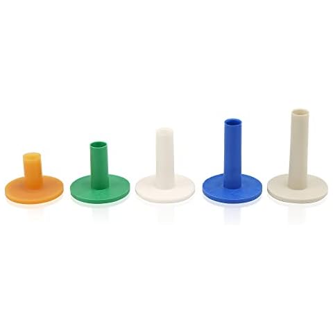 MissZM Golf Rubber Tees Driving Range, 5 colors Mixed-Size Castle Tees for Golf Practicing with Mats and Nets Used Indoor Outdoor Backyard Home for Putting Driving Hitting Swing training Cover