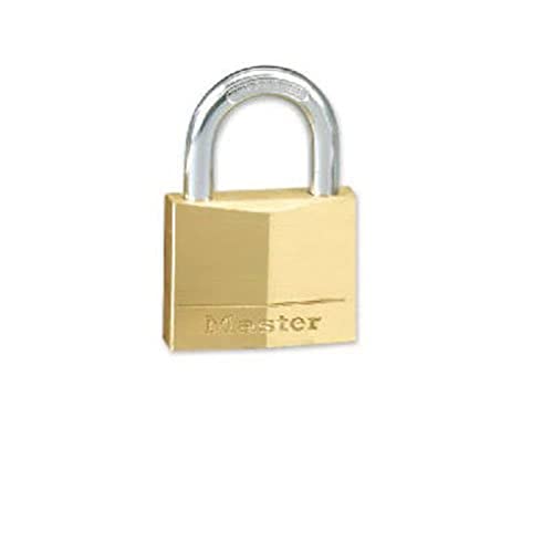 Image of Master Lock 130D Solid Brass Padlock, 1-3 /16-inch