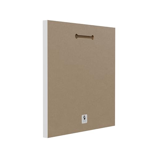 Stupell Industries Watercolor High Fashion Bookstack Padded Pink Bag Wall Plaque Art, 12 x 12, Pink, for Bedroom